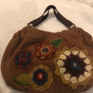 Cute Boho Purse with Flower Detail